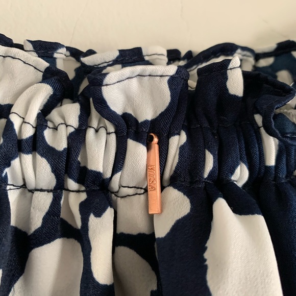 $326 Misa Smocked Waist Tiered Ruffle Mini Dress - Picture 14 of 14